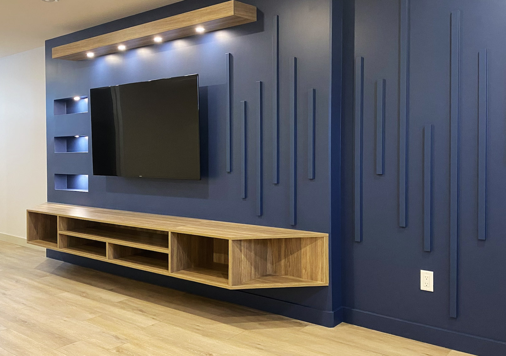 Painting a custom built in entertainment unit